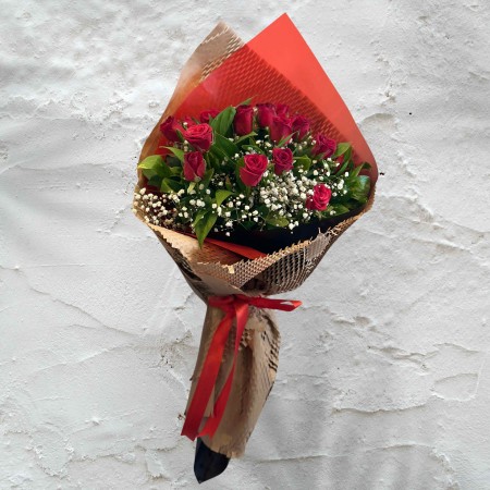 Bouquet of 17 Red Roses